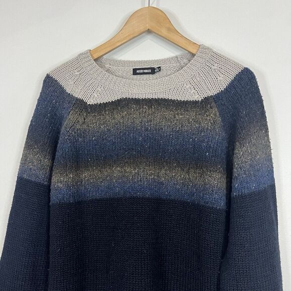 Antony Morato Blue Wool Blend Crewneck Sweatshirt 2XL - Picture 3 of 5